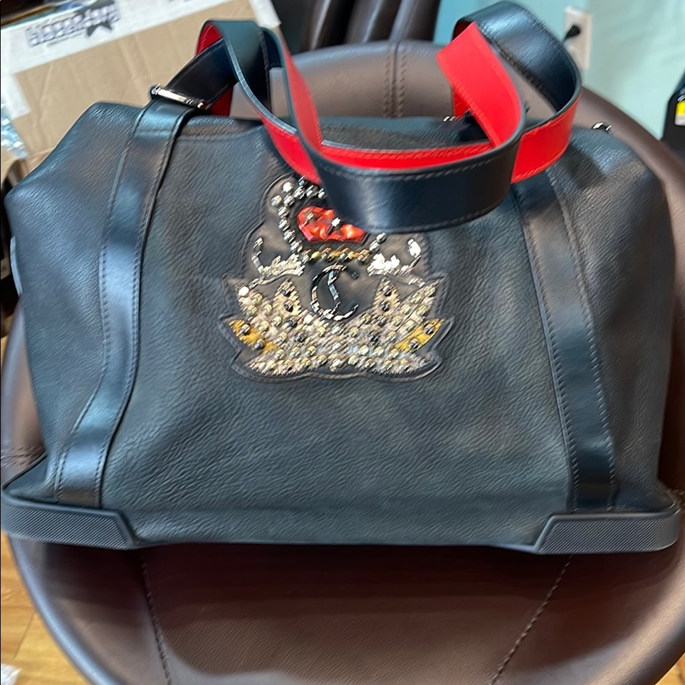 Christian Louboutin Leather Embellished duffel  Bag